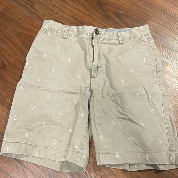 Men’s Khaki Brown Anchor Shorts - Picture 3 of 6